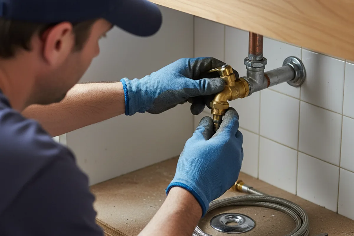 Shutoff valve and fitting work during Faucet and Fixture Repair in Fort Collins